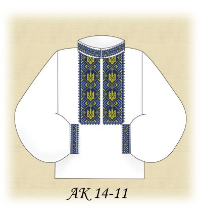 Заготовка чоловічої сорочки  АК 14-11