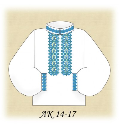 Заготовка чоловічої сорочки  АК 14-17