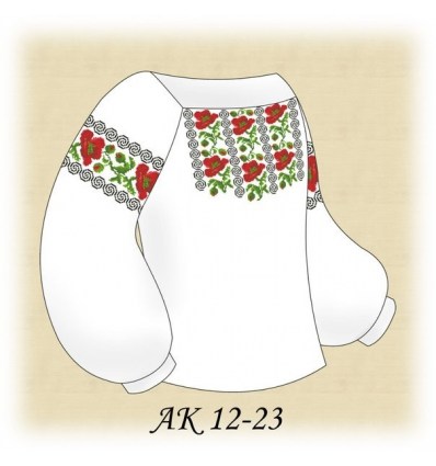 Заготовка дитячої блузки (домоткане) АК 12-23