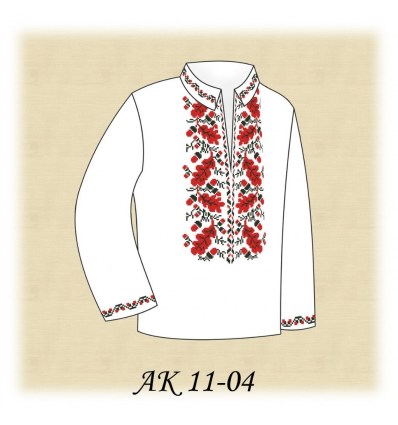 Заготовка дитячої сорочки (домотканое) АК 11-04