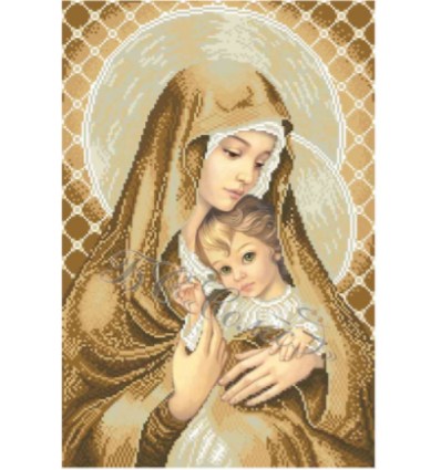 Схема VIRENA По мотивам иконы Джованни Сассоферрато «Мадонна с Младенцем»