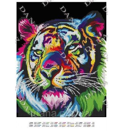 Веселковий тигр DANA-3449